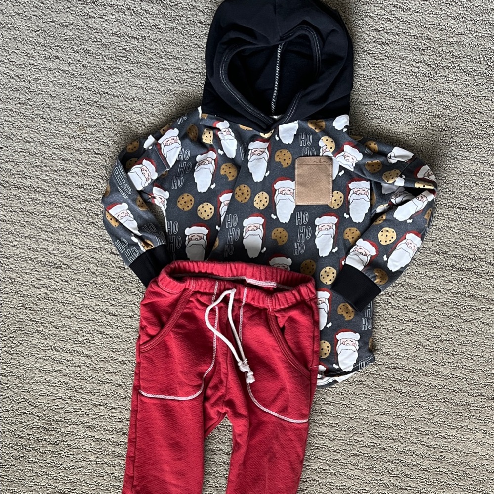 Made By Molly Santa and Cookie Kids Jogger Set